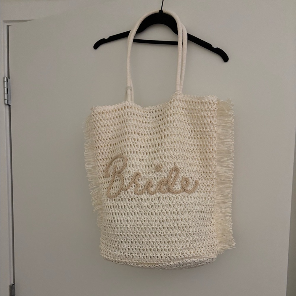 Cream Bride Tote Bag